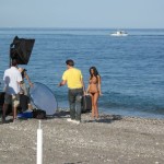 Foto dal backstage del Calendario 2010 di Cristina Del Basso 86