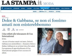 Lo screenshot dell'articolo de' LASTAMPA.it